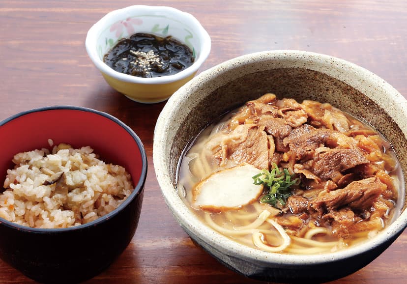 あぐー肉そば定食